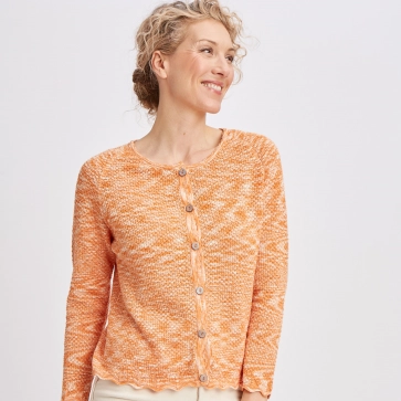 Gilet en coton bio dentelle