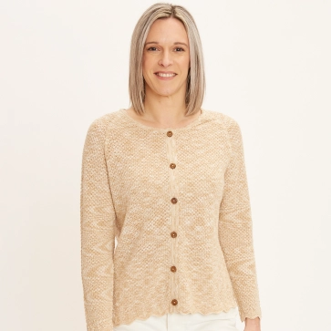 Gilet en coton bio dentelle