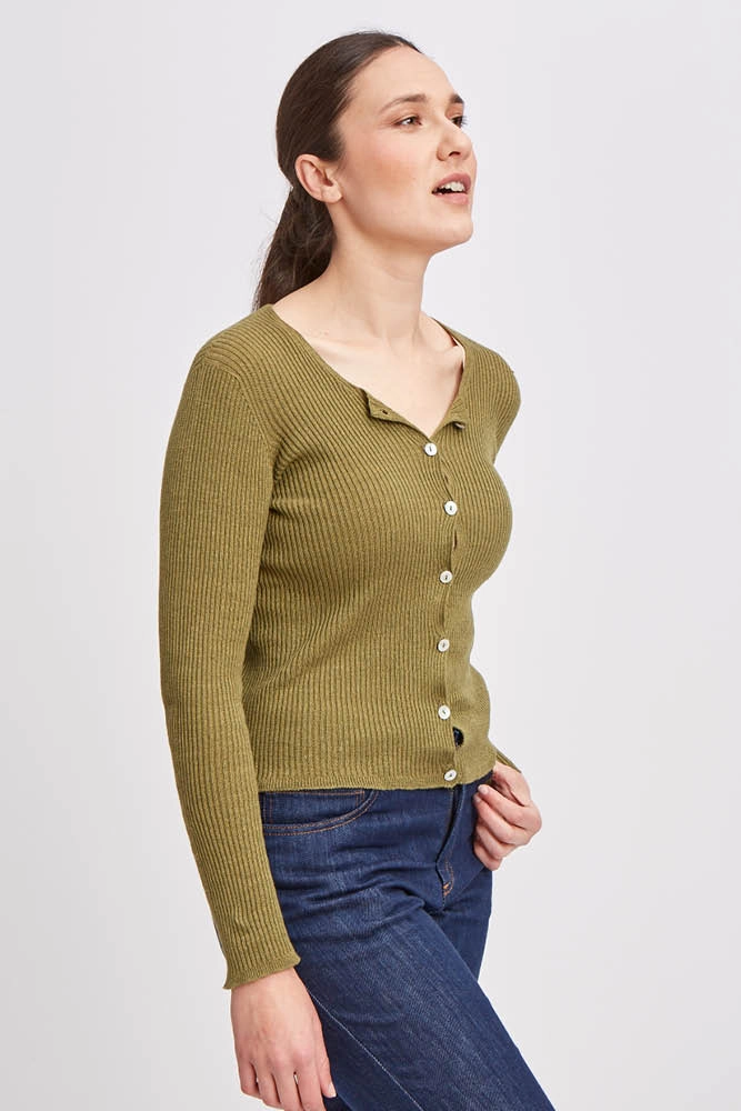 Missegle gilet fin lin coton seacell lcsgf6