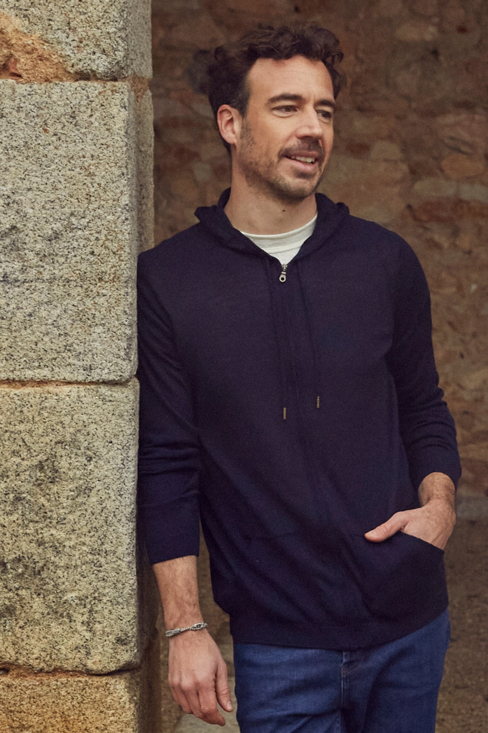 Missegle gilet hoodies laine merinos homme MEHZN 2