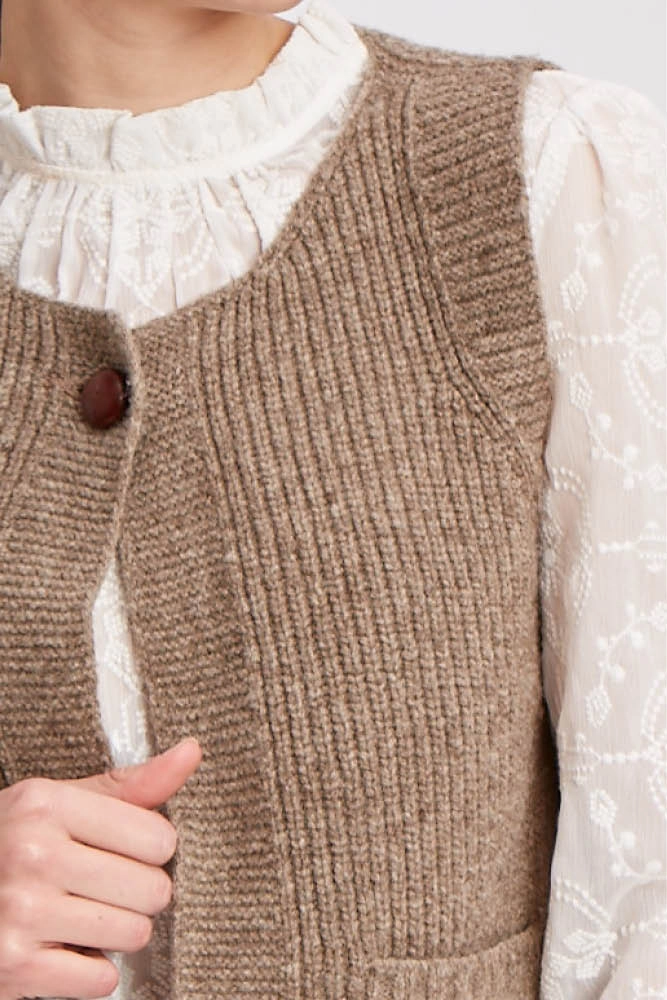 Missegle gilet sans manche femme merinos arles pastgsmzoom