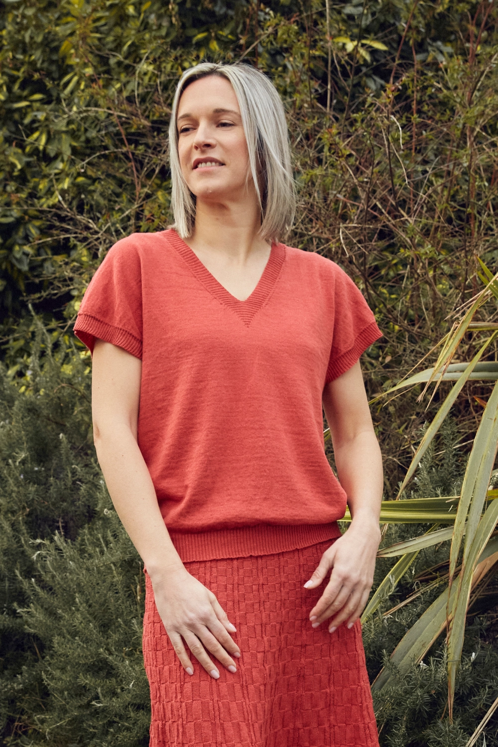 Missegle haut manches courtes lin coton seacell LCSDM 2