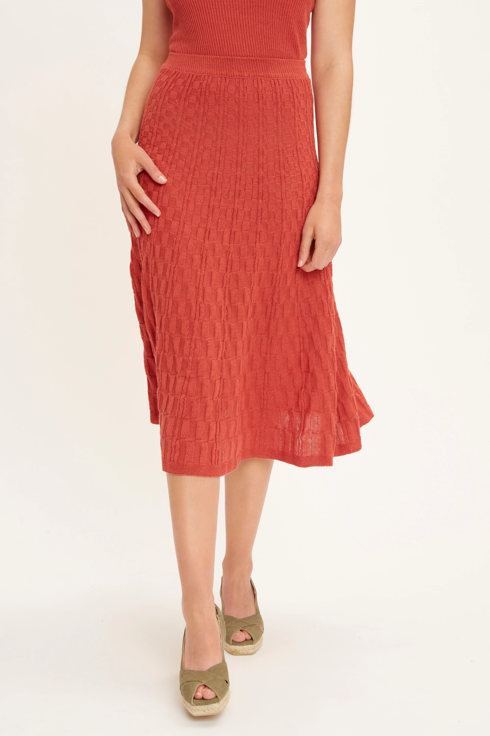 Missegle jupe lin coton seacell LCSJN 2