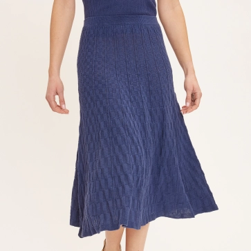 Jupe en lin, coton et seacell