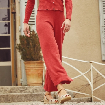 Pantalon ample en lin et coton bio/seacell