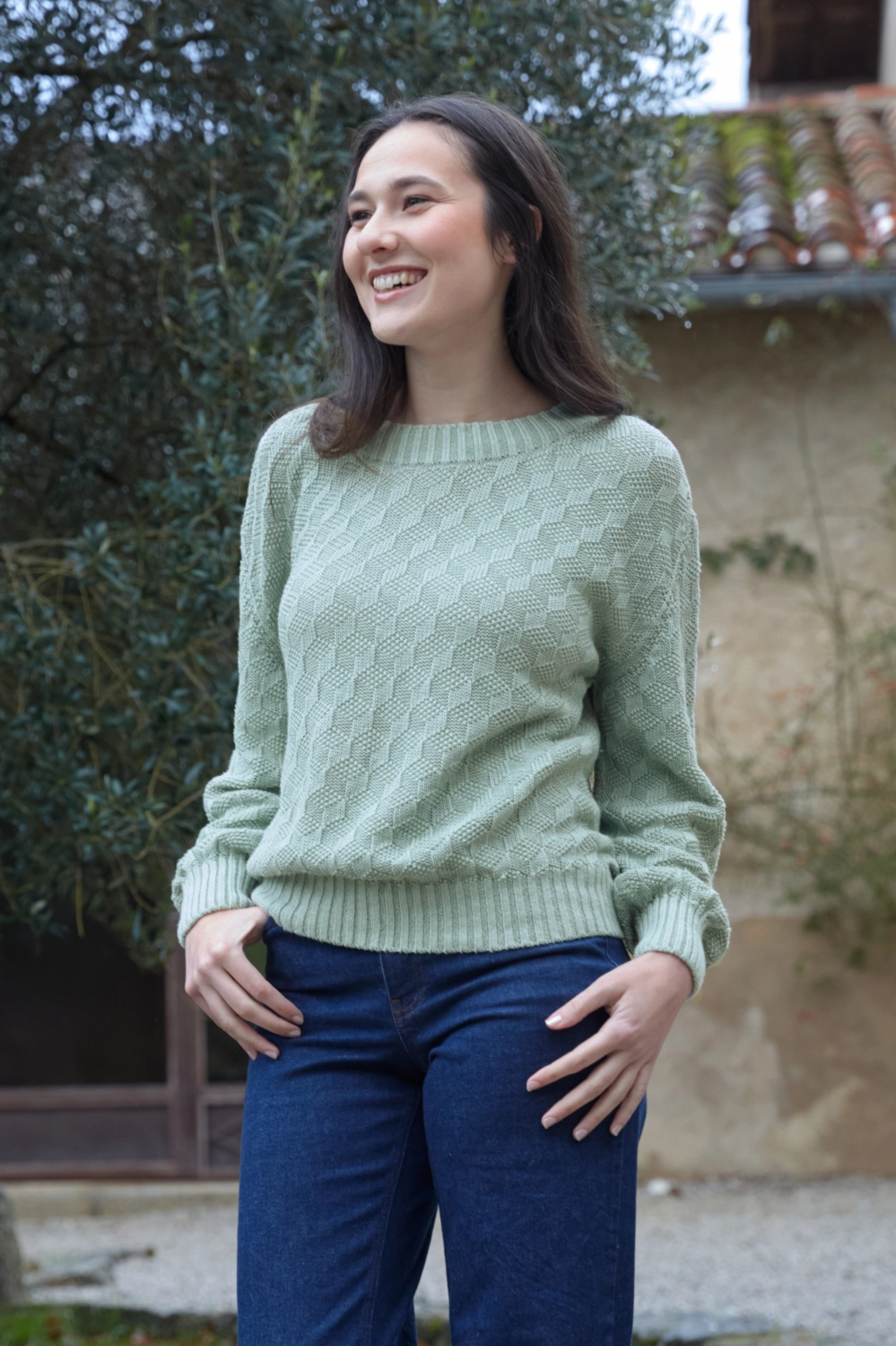 Missegle pull ample manches longues lin coton seacell LCSPML 2