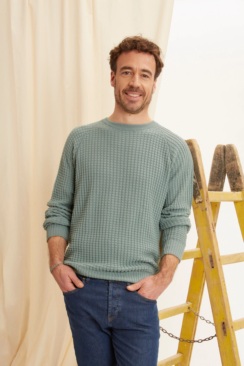 Pull en laine mérinos pour homme