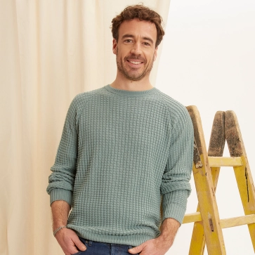 Pull en laine mérinos pour homme