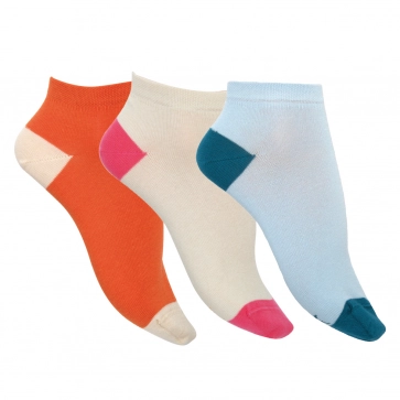 Socquettes coton bio bicolores