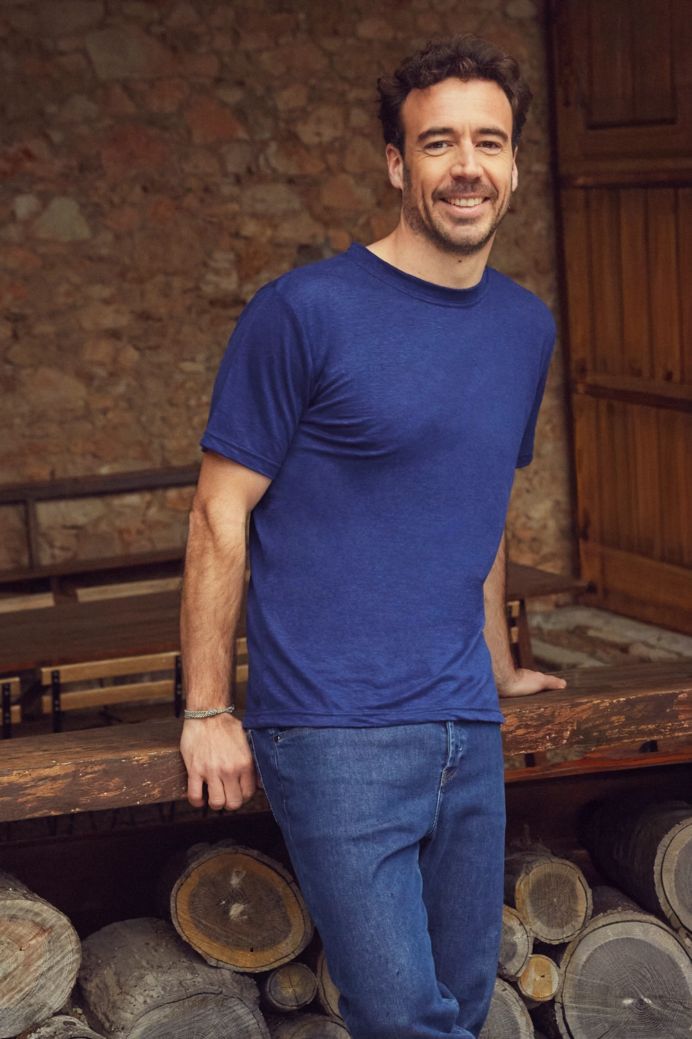 T-shirt en lin pour homme 