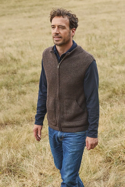 Cardigan Sans Manches Essential Cachemire - Beige Cardigan Sans Manches Essential Cachemire - Beige