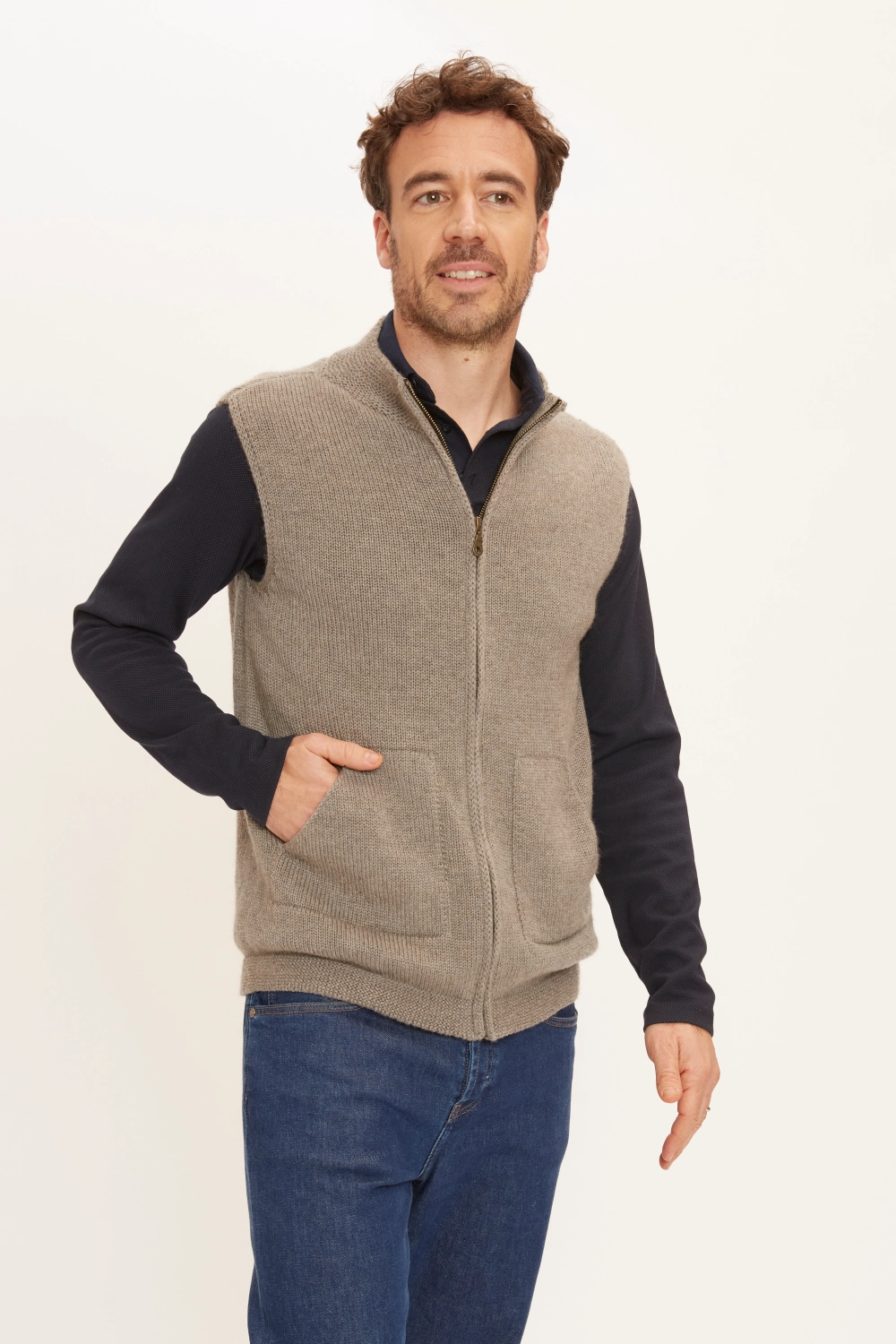 Missegle veste sans manche yack merinos soie YMESG 6