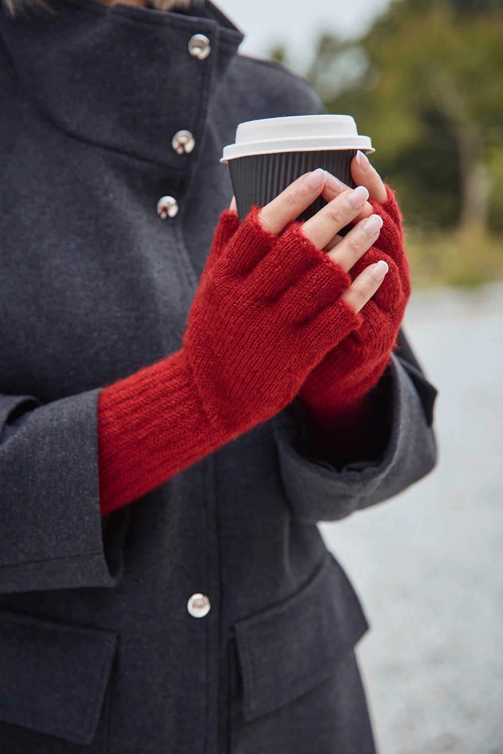 Mitaines laine mohair femme