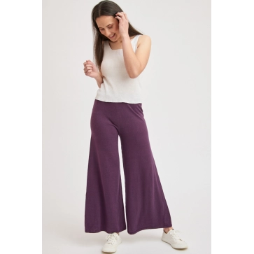 Pantalon ample en lin et coton bio