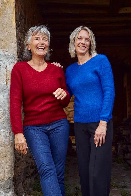 Petit pull laine mohair pour femme