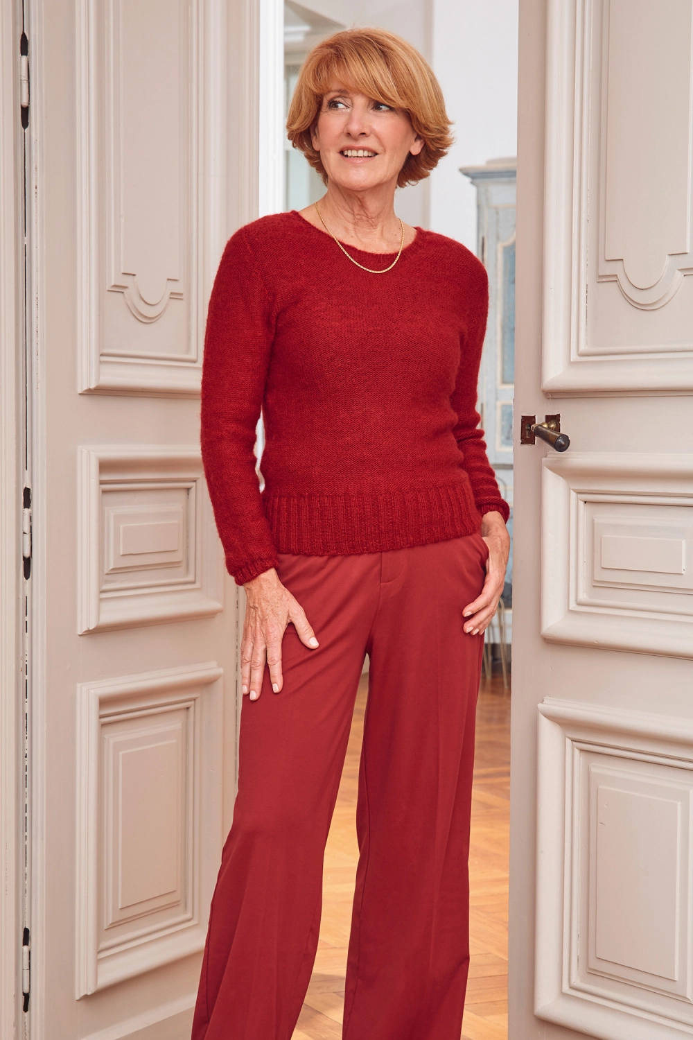 Petit pull laine mohair pour femme
