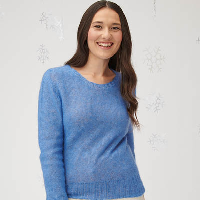 Petit pull laine mohair pour femme