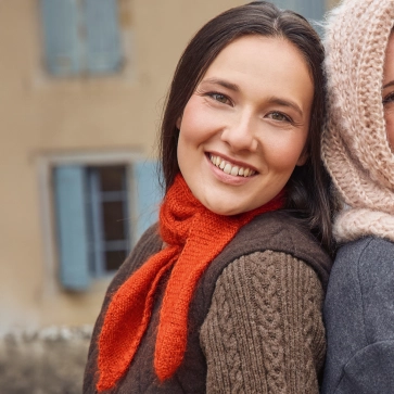 Petite écharpe en mohair et soie femme