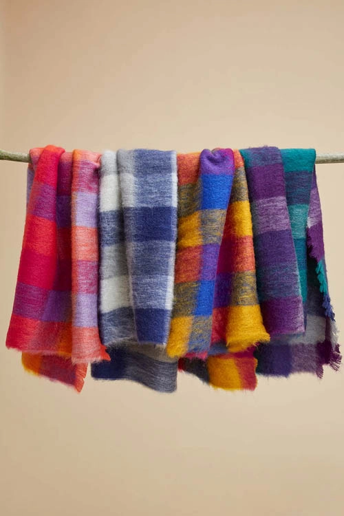 Plaid laine mohair 4