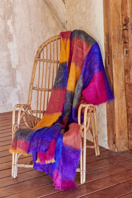 Plaid mohair Missègle vente de plaid mohair Made in France