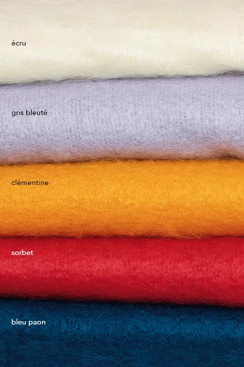 Plaid laine pgu couleurs