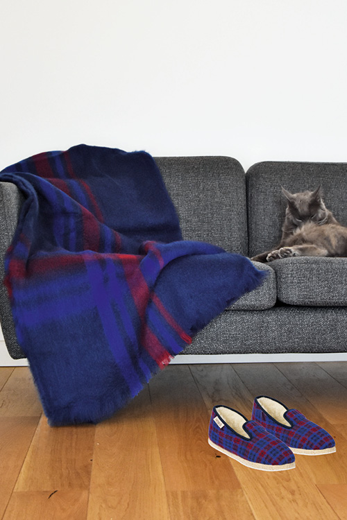 Grand Plaid mohair écossais Georges