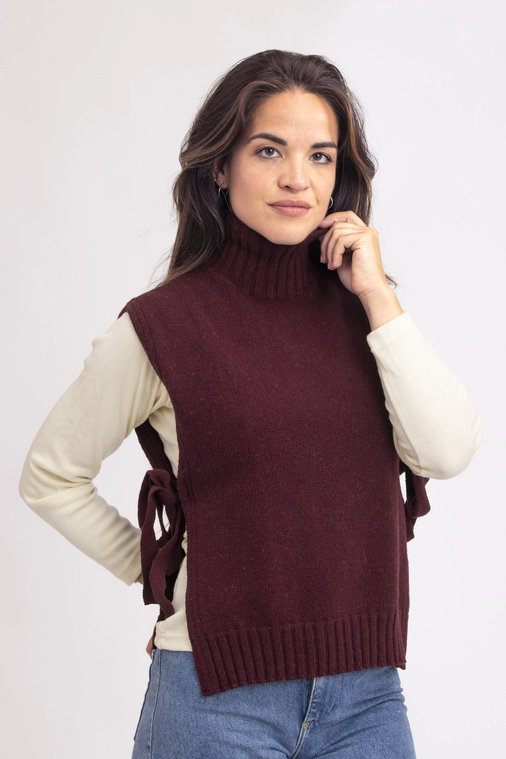 Poncho laine recyclee bobsol femme 2