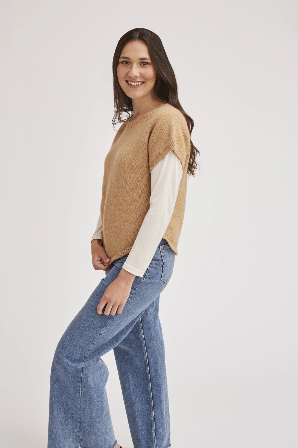 Pull alpaga manches courtes