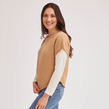 Pull alpaga manches courtes