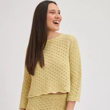 Pull ample en coton recyclé et bio