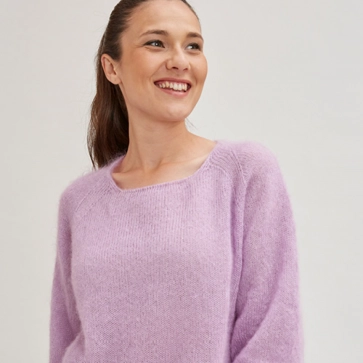 Pull ample manches 3/4 pour femme