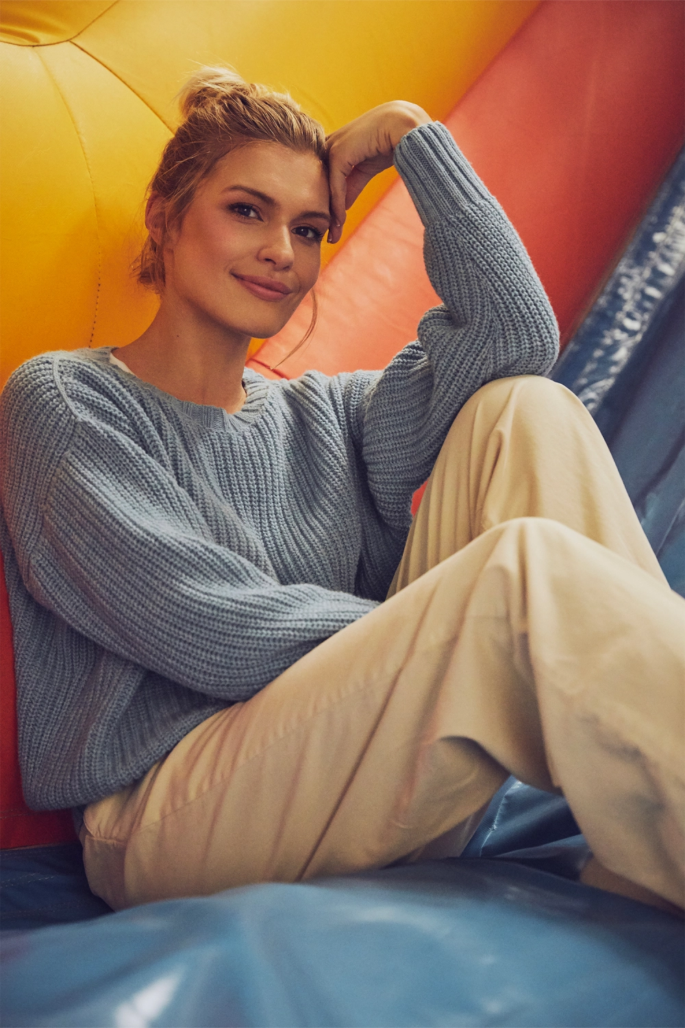 Pull col rond laine recyclée Emilie