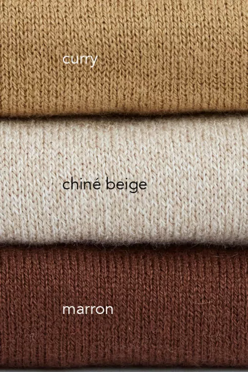 Pull col v coton bio chv bam couleurs