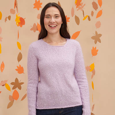 Pull en laine fantaisie pour femme