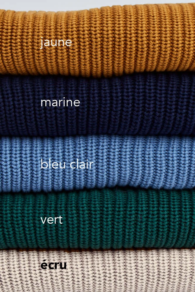 Pull coton bio femme soleil bam couleurs