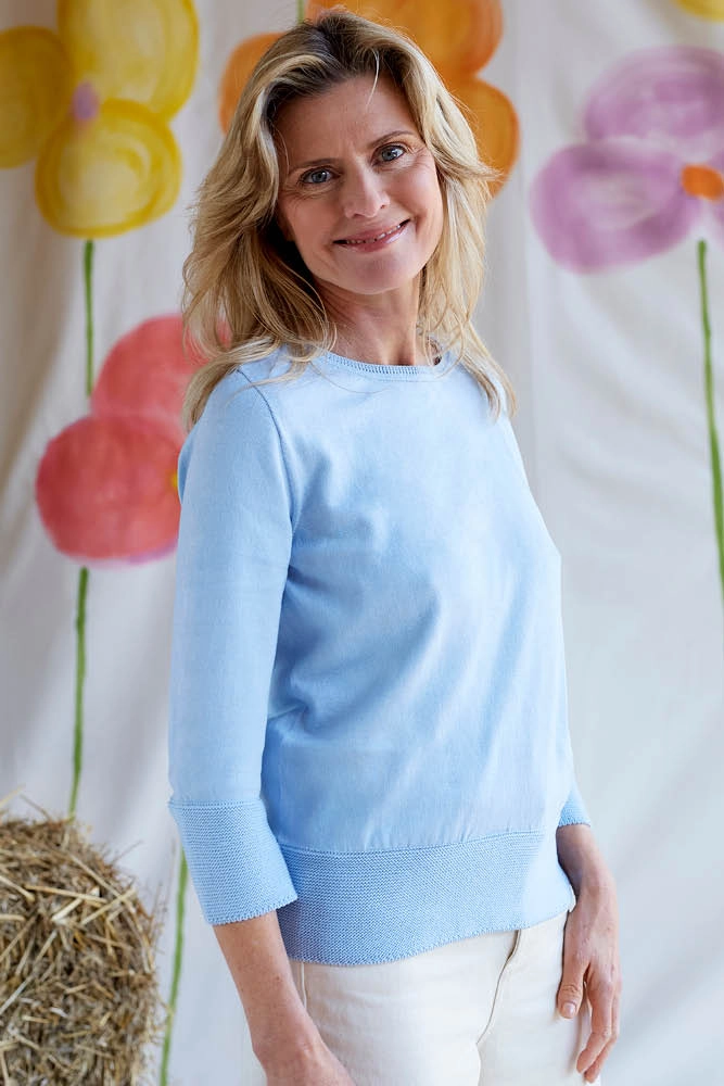 Petit pull fil d'écosse biologique coton 