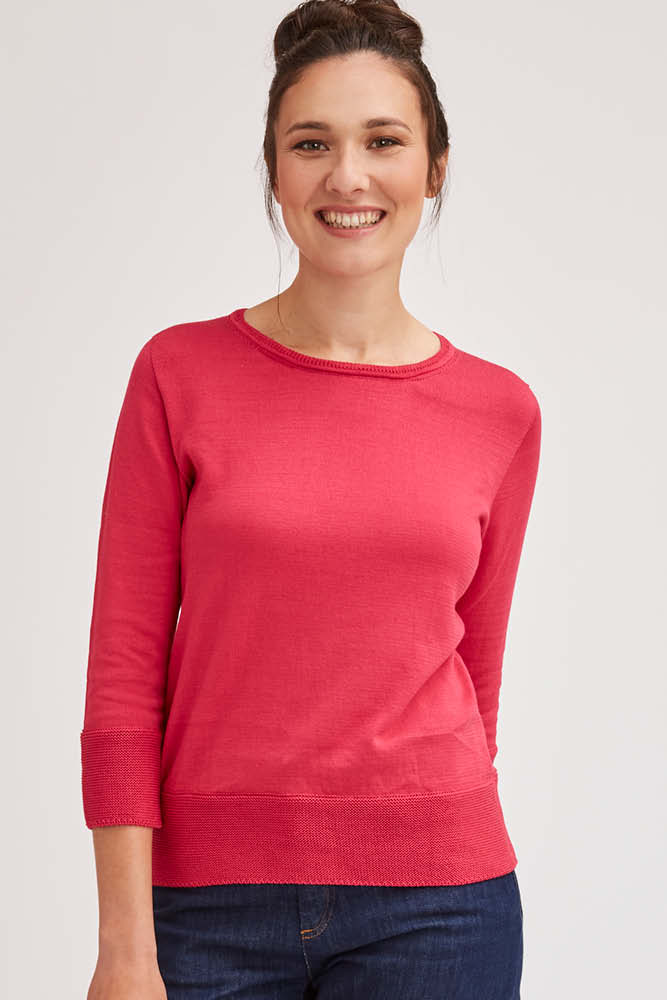 Petit pull fil d'écosse biologique coton