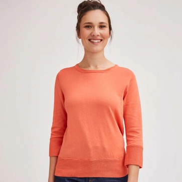 Petit pull fil d'écosse biologique coton 