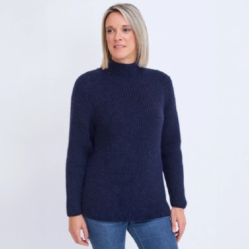 Pull en laine alpaga et mérinos pour femme