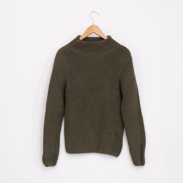 Pull en laine alpaga et m&eacute;rinos pour femme