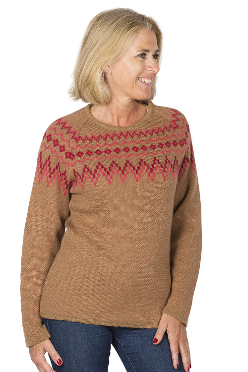 Pull en laine alpaga jacquard
