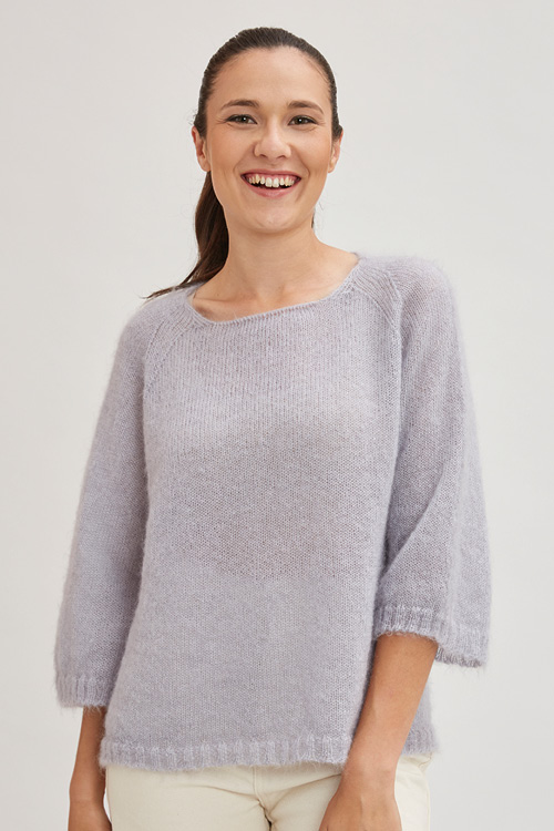 Pull ample manches 3/4 pour femme