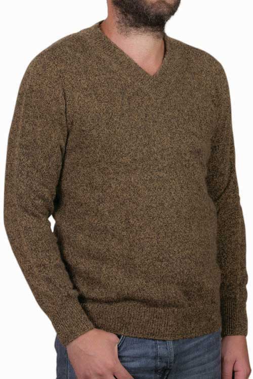Pull en laine Homme yack col V Bonnes affaires