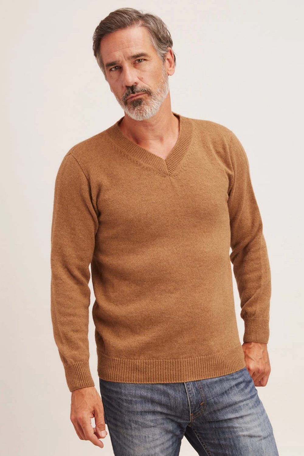 Pull laine chameau homme chapv bam 2