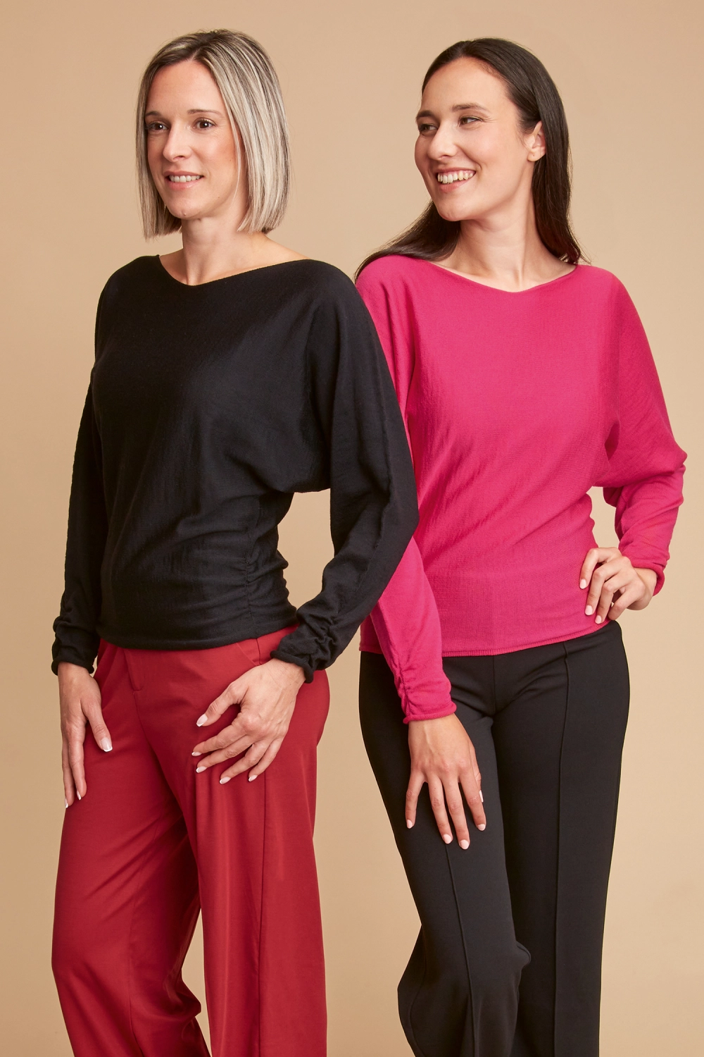 Pull en laine mérinos chauve-souris