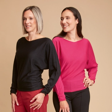 Pull en laine mérinos chauve-souris