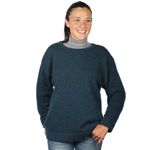 Pull en laine large col rond Bonnes affaires