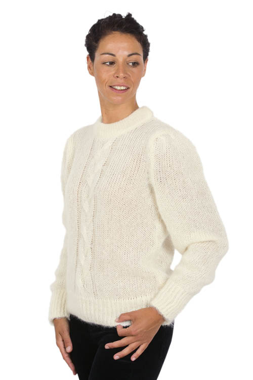 Pull laine torsade