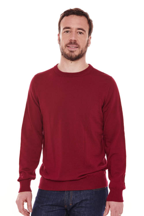 Pull en laine homme col rond