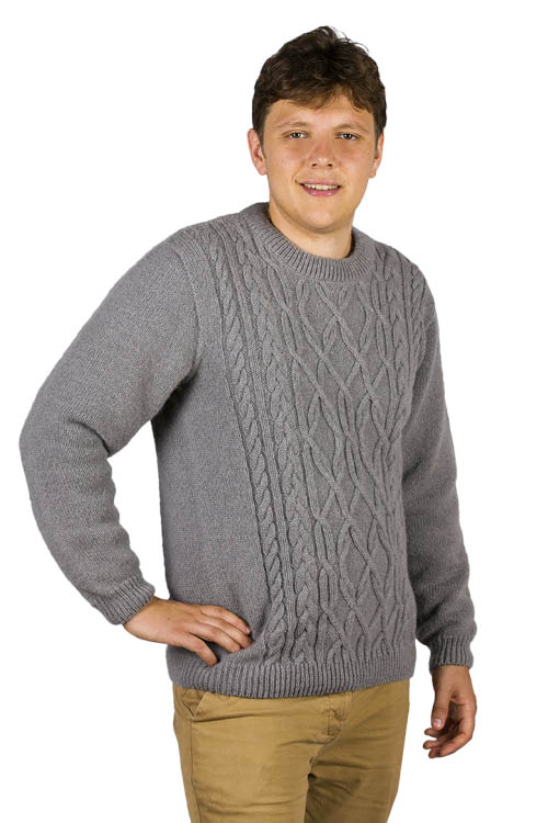 Pull laine alpaga à torsades Bonnes affaires